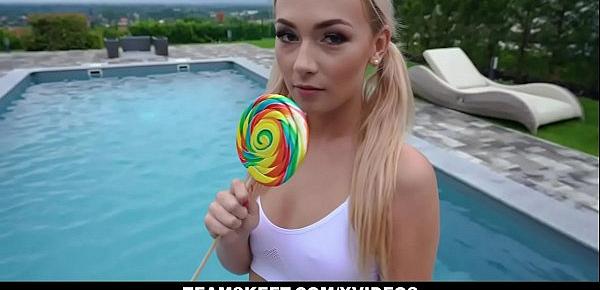  ExxxtraSmall - Petite Blonde Jenny Wild Sucking Hard Cock Like A Lollipop